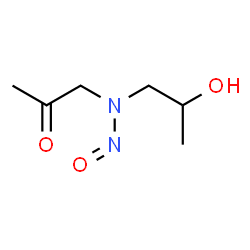 ChemSpider 2D Image | 1-[(2-Hydroxypropyl)(nitroso)amino]acetone | C6H12N2O3