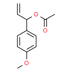 ChemSpider 2D Image | 1-(4-Methoxyphenyl)-2-propen-1-yl acetate | C12H14O3