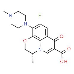 ChemSpider 2D Image | (R)-(+)-Ofloxacin | C18H20FN3O4