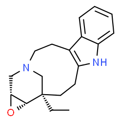 ChemSpider 2D Image | (15R,16S,18R)-15-Ethyl-17-oxa-1,11-diazapentacyclo[13.4.1.0~4,12~.0~5,10~.0~16,18~]icosa-4(12),5,7,9-tetraene | C19H24N2O