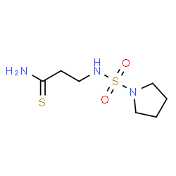 ChemSpider 2D Image | 3-[(1-Pyrrolidinylsulfonyl)amino]propanethioamide | C7H15N3O2S2