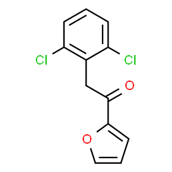 ChemSpider 2D Image | 2-(2,6-Dichlorophenyl)-1-(2-furyl)ethanone | C12H8Cl2O2