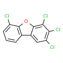 ChemSpider 2D Image | 2,3,4,6-TETRACHLORODIBENZOFURAN | C12H4Cl4O
