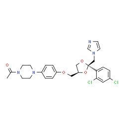 ChemSpider 2D Image | (+)-Ketoconazole | C26H28Cl2N4O4