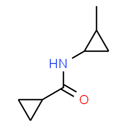 ChemSpider 2D Image | N-(2-Methylcyclopropyl)cyclopropanecarboxamide | C8H13NO
