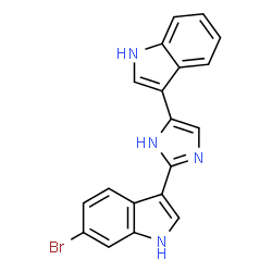 ChemSpider 2D Image | nortopsentin B | C19H13BrN4