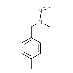 ChemSpider 2D Image | Benzylamine, p-methyl-N-methyl-N-nitroso- | C9H12N2O