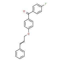 ChemSpider 2D Image | [4-(Cinnamyloxy)phenyl](4-fluorophenyl)methanone | C22H17FO2