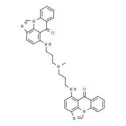 ChemSpider 2D Image | 5,5'-[(Methylimino)bis(3,1-propanediylimino)]bis(6H-imidazo[4,5,1-de]acridin-6-one) | C35H31N7O2