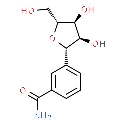ChemSpider 2D Image | 3-beta-D-Ribofuranosylbenzamide | C12H15NO5