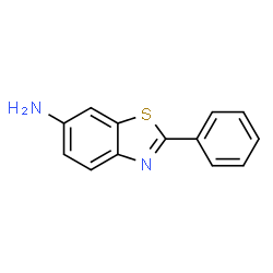 ChemSpider 2D Image | 6-Amino-2-phenylbenzothiazole | C13H10N2S