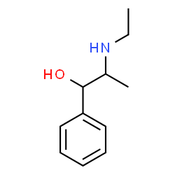 ChemSpider 2D Image | 2-Ethylamino-1-phenylpropanol | C11H17NO