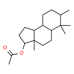 ChemSpider 2D Image | 3a,6,6,7-Tetramethyldodecahydro-1H-cyclopenta[a]naphthalen-3-yl acetate | C19H32O2