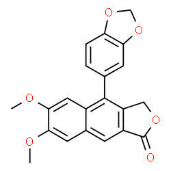 ChemSpider 2D Image | Retrojusticidin B | C21H16O6