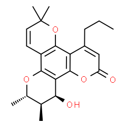 ChemSpider 2D Image | (-)-Calanolide B | C22H26O5