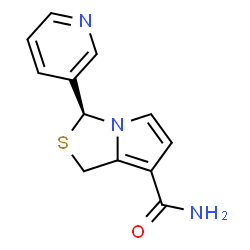 ChemSpider 2D Image | (3S)-3-(3-Pyridinyl)-1H-pyrrolo[1,2-c][1,3]thiazole-7-carboxamide | C12H11N3OS
