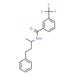 ChemSpider 2D Image | N-(4-Phenyl-2-butanyl)-3-(trifluoromethyl)benzamide | C18H18F3NO