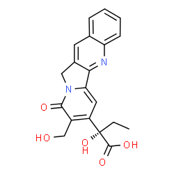 ChemSpider 2D Image | (2S)-2-Hydroxy-2-[8-(hydroxymethyl)-9-oxo-9,11-dihydroindolizino[1,2-b]quinolin-7-yl]butanoic acid | C20H18N2O5