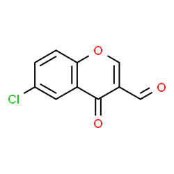 ChemSpider 2D Image | 6-Chloro-4-oxo-4H-chromene-3-carbaldehyde | C10H5ClO3