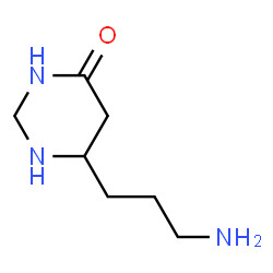 ChemSpider 2D Image | 6-(3-Aminopropyl)tetrahydro-4(1H)-pyrimidinone | C7H15N3O