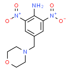 ChemSpider 2D Image | 4-(4-Morpholinylmethyl)-2,6-dinitroaniline | C11H14N4O5