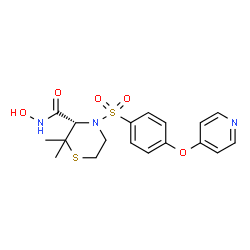 ChemSpider 2D Image | Prinomastat | C18H21N3O5S2