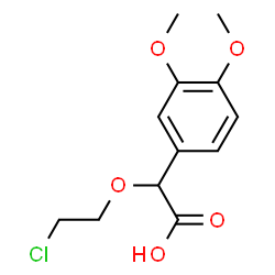 ChemSpider 2D Image | (2-Chloroethoxy)(3,4-dimethoxyphenyl)acetic acid | C12H15ClO5