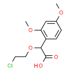 ChemSpider 2D Image | (2-Chloroethoxy)(2,4-dimethoxyphenyl)acetic acid | C12H15ClO5