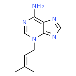 ChemSpider 2D Image | 3-(3-Methyl-2-buten-1-yl)-3H-purin-6-amine | C10H13N5