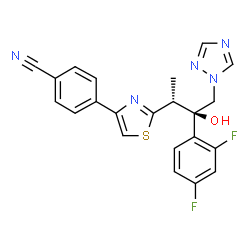 ChemSpider 2D Image | Ravuconazole | C22H17F2N5OS