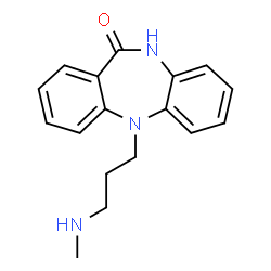 ChemSpider 2D Image | 5-[3-(Methylamino)propyl]-5,10-dihydro-11H-dibenzo[b,e][1,4]diazepin-11-one | C17H19N3O
