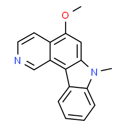 ChemSpider 2D Image | 5-methoxy-7-methyl-7H-pyrido(4,3-c)carbazole | C17H14N2O