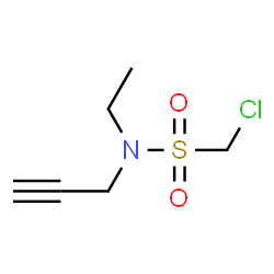 ChemSpider 2D Image | 1-Chloro-N-ethyl-N-(2-propyn-1-yl)methanesulfonamide | C6H10ClNO2S