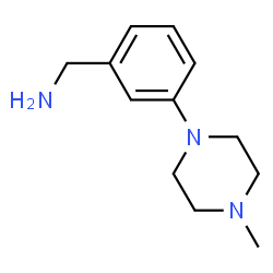 ChemSpider 2D Image | 3-(4-Methyl-1-piperazinyl)benzenemethanamine | C12H19N3