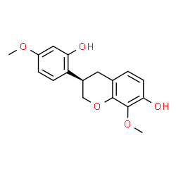 ChemSpider 2D Image | (3R)-3-(2-Hydroxy-4-methoxyphenyl)-8-methoxy-7-chromanol | C17H18O5