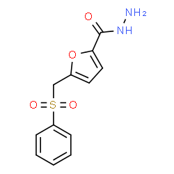 ChemSpider 2D Image | 5-[(Phenylsulfonyl)methyl]-2-furohydrazide | C12H12N2O4S