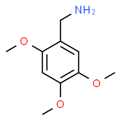 ChemSpider 2D Image | 1-(2,4,5-Trimethoxyphenyl)methanamine | C10H15NO3