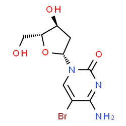 ChemSpider 2D Image | Bromodeoxycytidine | C9H12BrN3O4