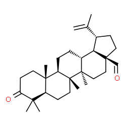 ChemSpider 2D Image | 3-Oxolup-20(29)-en-28-al | C30H46O2