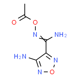 ChemSpider 2D Image | N'-Acetoxy-4-amino-1,2,5-oxadiazole-3-carboximidamide | C5H7N5O3