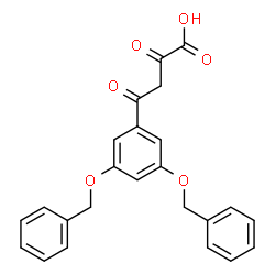 ChemSpider 2D Image | 4-[3,5-Bis(benzyloxy)phenyl]-2,4-dioxobutanoic acid | C24H20O6