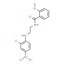 ChemSpider 2D Image | N-{2-[(2-Chloro-4-nitrophenyl)amino]ethyl}-2-methoxybenzamide | C16H16ClN3O4