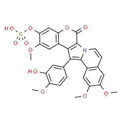 ChemSpider 2D Image | lamellarin alpha 20-hydrogen sulfate | C29H23NO11S