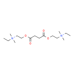 ChemSpider 2D Image | 2,2'-[(1,4-Dioxo-1,4-butanediyl)bis(oxy)]bis(N-ethyl-N,N-dimethylethanaminium) | C16H34N2O4