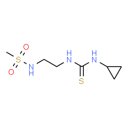 ChemSpider 2D Image | N-{2-[(Cyclopropylcarbamothioyl)amino]ethyl}methanesulfonamide | C7H15N3O2S2