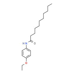 ChemSpider 2D Image | N-(4-Ethoxyphenyl)undecanamide | C19H31NO2
