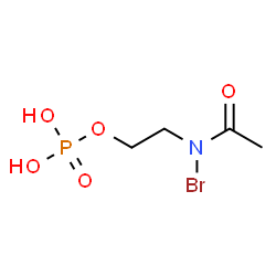 ChemSpider 2D Image | n-bromoacetyl-aminoethyl phosphate | C4H9BrNO5P