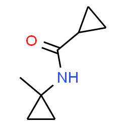 ChemSpider 2D Image | N-(1-Methylcyclopropyl)cyclopropanecarboxamide | C8H13NO