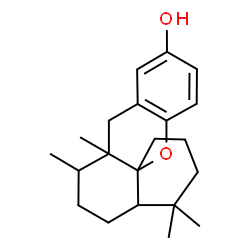 ChemSpider 2D Image | 4,4,7,7a-Tetramethyl-1,2,3,4,4a,5,6,7,7a,8-decahydrobenzo[d]xanthen-10-ol | C21H30O2