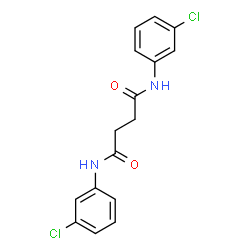 ChemSpider 2D Image | N,N'-Bis(3-chlorophenyl)succinamide | C16H14Cl2N2O2